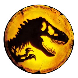 T-Rex Dinosaur Amber Vinyl Decal 2-Pack - Waterproof 3D Car Window Stickers - Prehistoric Fossil Theme Decals for SUV Truck#B092