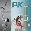 LOCALAND Hand Shower with Slide Bar, High Pressure 10 Setting