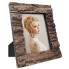 IKEREE 8x10 Rustic Wood Picture Frame with Real Bark，Solid Wood