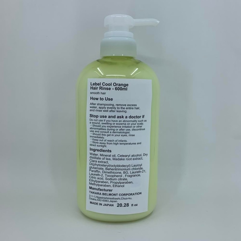 Lebel Cool Orange Hair Rinse - 600 ml (Harajuku Culture