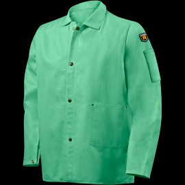 Steiner 1030-3X, 9 oz Flame Resistant Cotton Welding Jacket, 30" Green