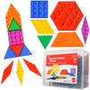 edxeducation Translucent Sensory Pattern Blocks - Set of 38