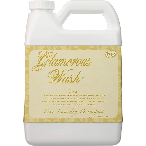 Tyler Glam Wash Laundry Detergent, Diva 907g, Liquid, 32 FL Oz (0.95L) HE Safe