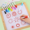 AIMALL 8 Colour Magnetic Whiteboard Marker Pens with Dry Wipe