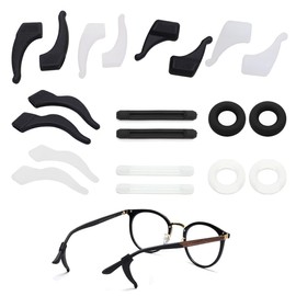 Antirutsch Brillen Ohrpolster,10 Paar,Universal-Ohrbügel-Haken,Brillenbügel,Brillen Rutsch Stopper,Brillen Antirutsch Ring,für Brillen,Sonnenbrillen,Lesebrille