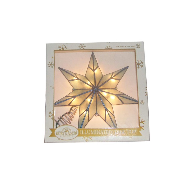 Kurt S. Adler Kurt Adler 10-Light 7-Point Capiz Star Treetop,