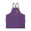 sourcing map Canvas Chef Aprons 75x69cm Adjustable Strap Cross Back
