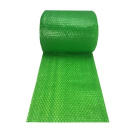 uBoxes Small Bubble Green Wrap 12" x 180' Perforated Every 12"