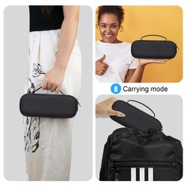 RAIALL Carrying Case Compatible with Beats Pill Wireless Bluetooth Speaker, Beats Pill Portable Speaker Holder with Extra Mesh Pocket for Charging Cables,Black