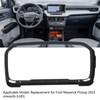 Dashboard Panel Decorative Trim Carbon Fiber Look Easy Clean Replacement