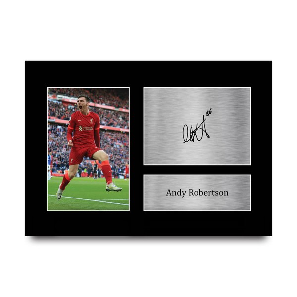 HWC Trading Andy Robertson Gifts Signed A4 Printed Autograph Liverpool Gift Print Photo Picture Display