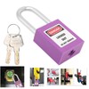 Sonew 38mm Safety Padlock with 2 Keys, Insulating Plastic Nylon