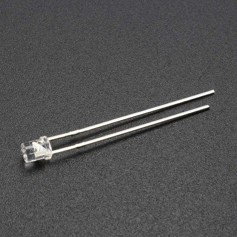 uxcell 20pcs Photosensitive Diode Photodiodes Light Sensitive Sensors,3mm Clear Flat