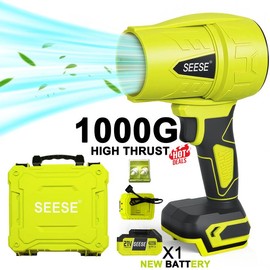 SEESE Turbo Jet Blower,Leaf Blower, Violent Turbo Fan, Brushless Pure Copper Motor,Car Drying After Wash, Handheld Snow Blower,Cordless Turbo Power Air Duster,Home Improve,Garden Mainte:_1000G-Wind Thrust