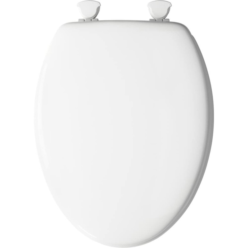 Mayfair Elongated White Molded Wood Toilet Seat - Total Qty:
