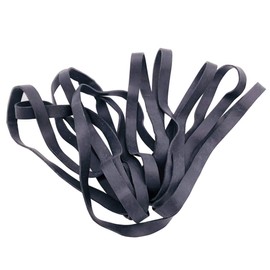 erioctry 10 PCS Large Thick Elastic Rubber Bands Heavy Duty Bands Strong Durable Wide Wrapping Bands for Industrial Home Office and School 7inch (Black)
