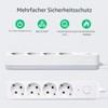 Aigostar 4-Way Power Strip with Switch, Multiple Socket with Child