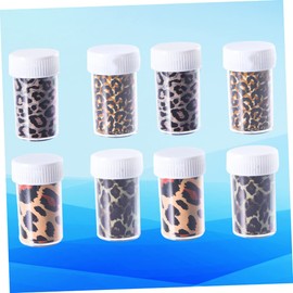 FOMIYES Pcs Bottles Nail Wraps Stickers Leopard Manicure Set DIY Nail Art Stickers