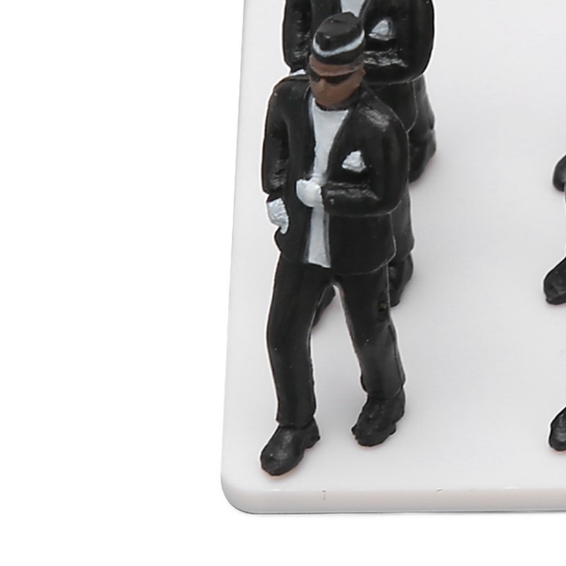 Coffin Dance Model Funeral Action Figures Coffin People Figurines Set