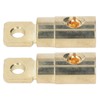 Pair Power Battery O Ring Terminals Brass Gold Plated High