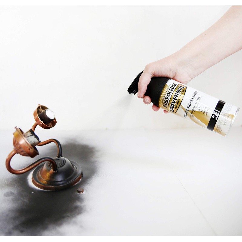 Rust-Oleum 245198 Surface, 12 oz, Flat Black Universal Enamel Spray