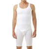 Underworks Mens Compression Bodysuit Girdle - No Rear Zipper X-Large