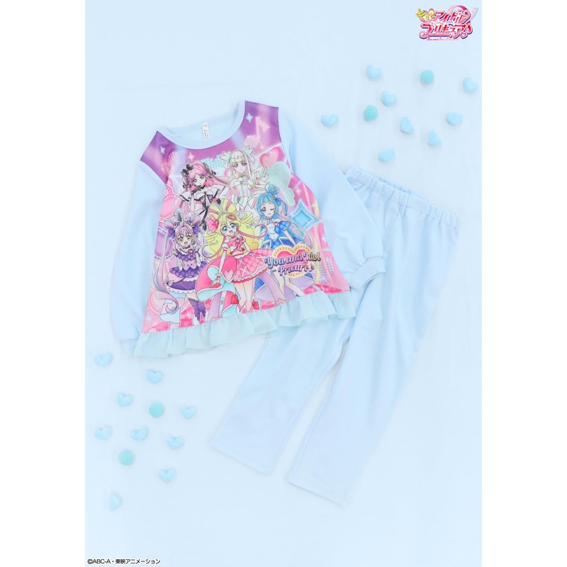 Kaitak Family Kimi and Idol Pretty Cure Kids Luminous Pajamas,