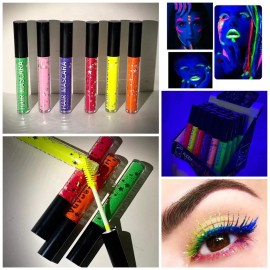 Electric Monster Kit  Maquillaje Neón Festivales Eventos Fiesta Tema 64 Arti