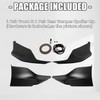 KUAFU Front Bumper Spoiler Lip Splitter Underbody Black Compatible with