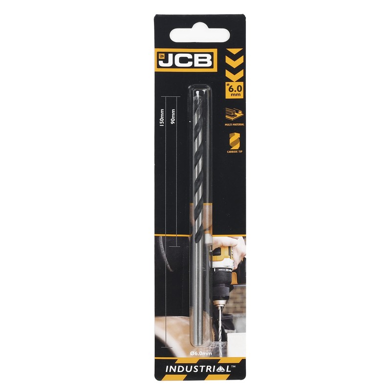JCB Multi Purpose Drill Bit 6 x 150 mm -