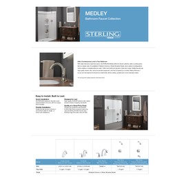 KOHLER Sterling K-TS27372-4G-BL Medley Shower Faucet Trim Set, 1.75 gpm, Matte Black