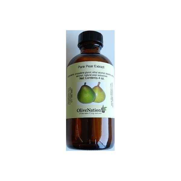 OliveNation Pear Extract from Natural Flavors, TTB-Approved Flavoring for Brewing, Baking, Beverages, Sugar Free, Non-GMO, Kosher, Vegan - 32 oz