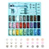 Plastic and Metal Snap Buttons with Snaps Pliers Set,300 Sets