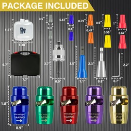 Wire Stripper for Drill Upgraded 2025 Twister Tool for Drill 14/12/10/8/6 AWG 8 In 1 Professional Electrician Wire Stripper Set for Quick Stripping and Twisting