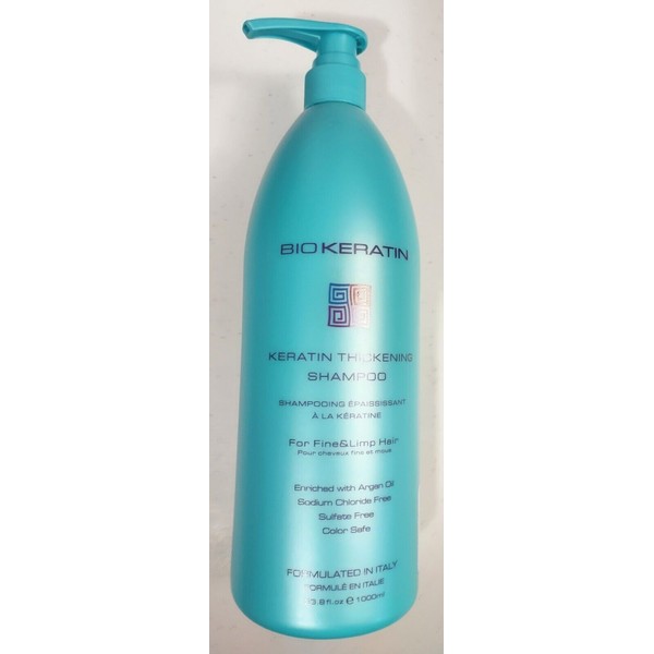 Bio Keratin Protein Thickening SHAMPOO Fine Limp Hair 33.8 oz Paraben Free