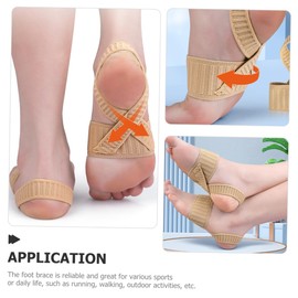 WOONEKY Slip Foot Strap Ankle Brace for Women Gym Ankle Stabilizer Support Brace Arch Support Sports Dance Foot Wraps