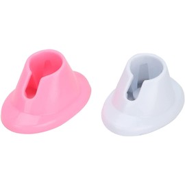 JJLFresheners 2Pcs Soft Rubber Nail Polish Bottle Holder Nail Polish Stand Anti-Spill Nail Art Organizer Display Manicure Tools for Nail Art Salon Professional Design Nail Art and Polish