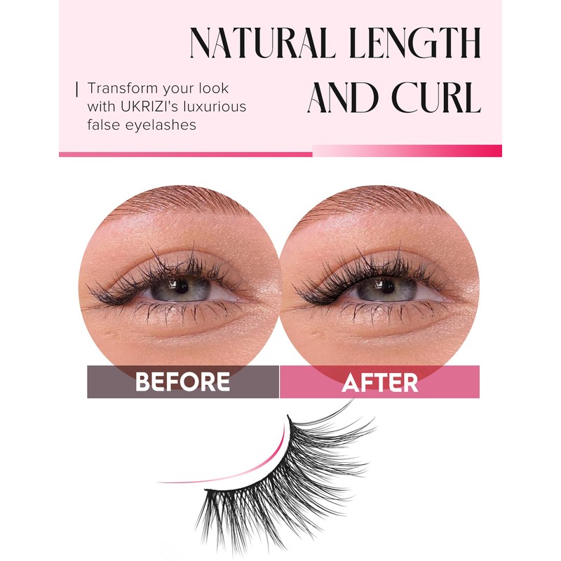 Half Lashes Natural Lashes Wispy Lashes Corner Lashes 3/4 False