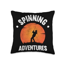 Angler, Fischer, Angel Fish Fish Outifts And Gifts Angel, Angler Fisherman Outfit Bass Fishing Throw Pillow, 16x16, Multicolor