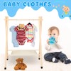 Queekay Baby Clothing Rack for Baby Shower Toddlers Wooden Kids