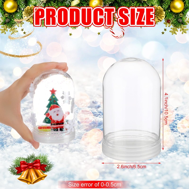 Shappy 12 Set Valentine's Day Snow Globe Craft Kit DIY