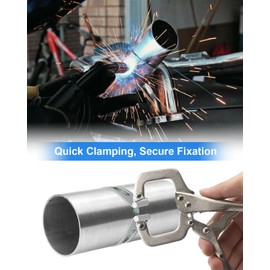 5 Pcs 2" 2.5" 3" 3.5" 4" Exhaust Clamp Stainless Steel, Exhaust Tacking Band Clamp for Welding Fabrication