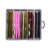 VOANZO 15Pcs Soft Plastic Fishing Lures Grub Baits Hook Tackle