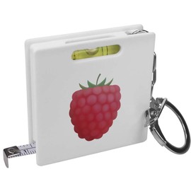 Azeeda 'Raspberry' Keyring Tape Measure/Spirit Level Tool (KM00016242)