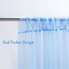 10x10 Blue Tulle Backdrop Curtains for Parties, Sheer Backdrop Curtain