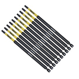 10 x SabreCut SCTX25152_10 152mm T25 TX25 Magnetic Impact Screwdriver Driver Bits Set Torx Heavy Duty