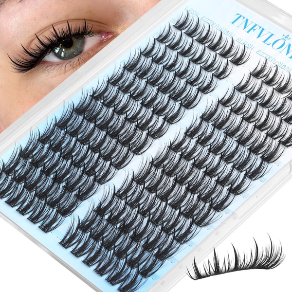 TNFVLONEINS Fairy Lash Clusters Wispy Lashes Clusters Manga Cluster Eyelash