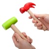 Nagpew 10 Pack Kids Hammer Toy, Wooden Small Simulation Maintenance