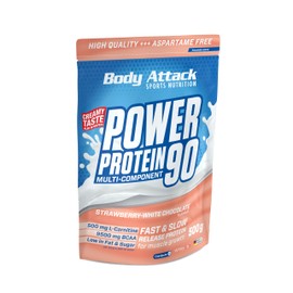 Body Attack Power Protein 90 - Low Fat - 85% Protein -500 mg L-Carnitine 1958 500