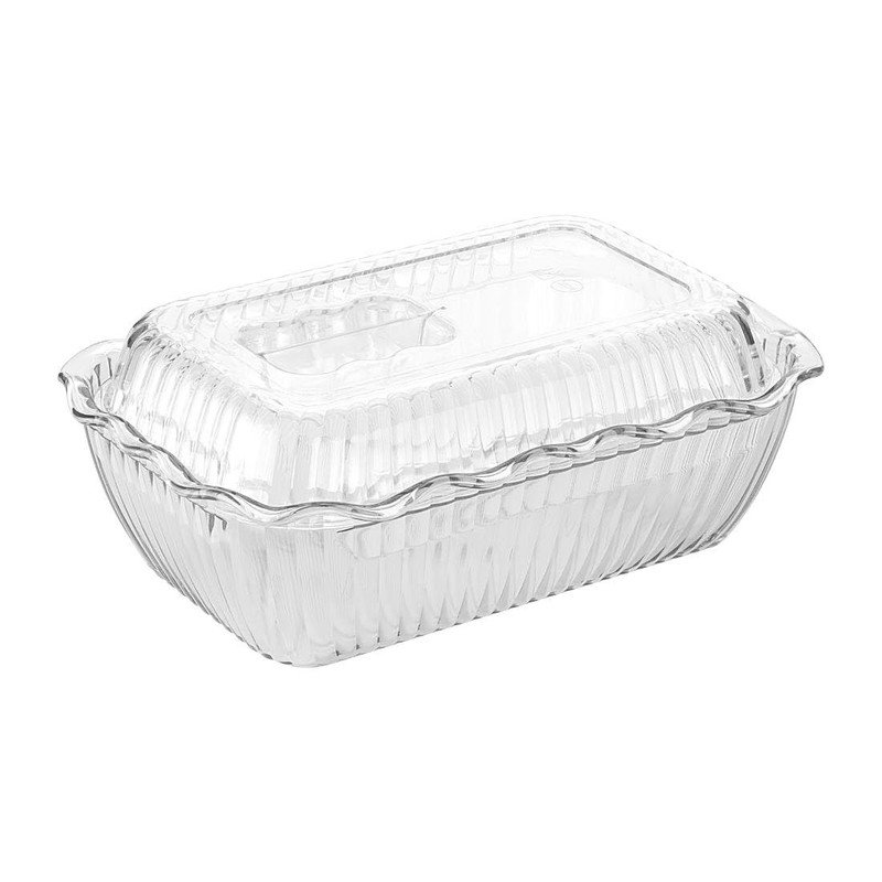 Olympia Kristallon Medium Salad Crock Clear SAN, 2 Ltr 67.6fl